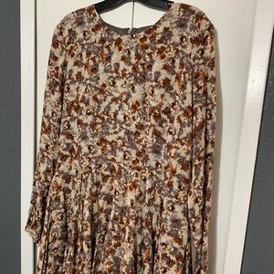 H&M fall pattern dress